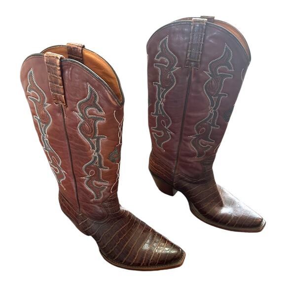 Idyllwind Women’s Frisk Me Printed Leather Snip Toe Western Boots Size 9 - Picture 10 of 12